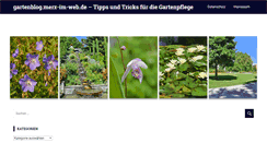 Desktop Screenshot of gartenblog.merz-im-web.de